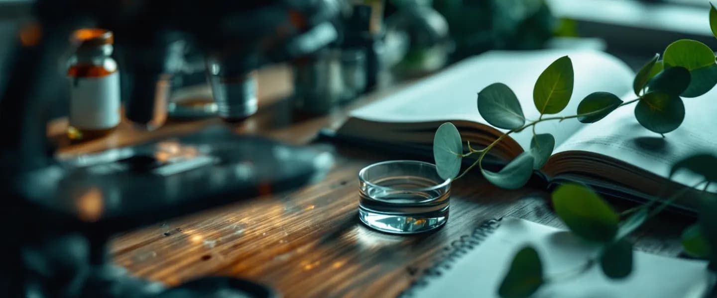 Biology study scene