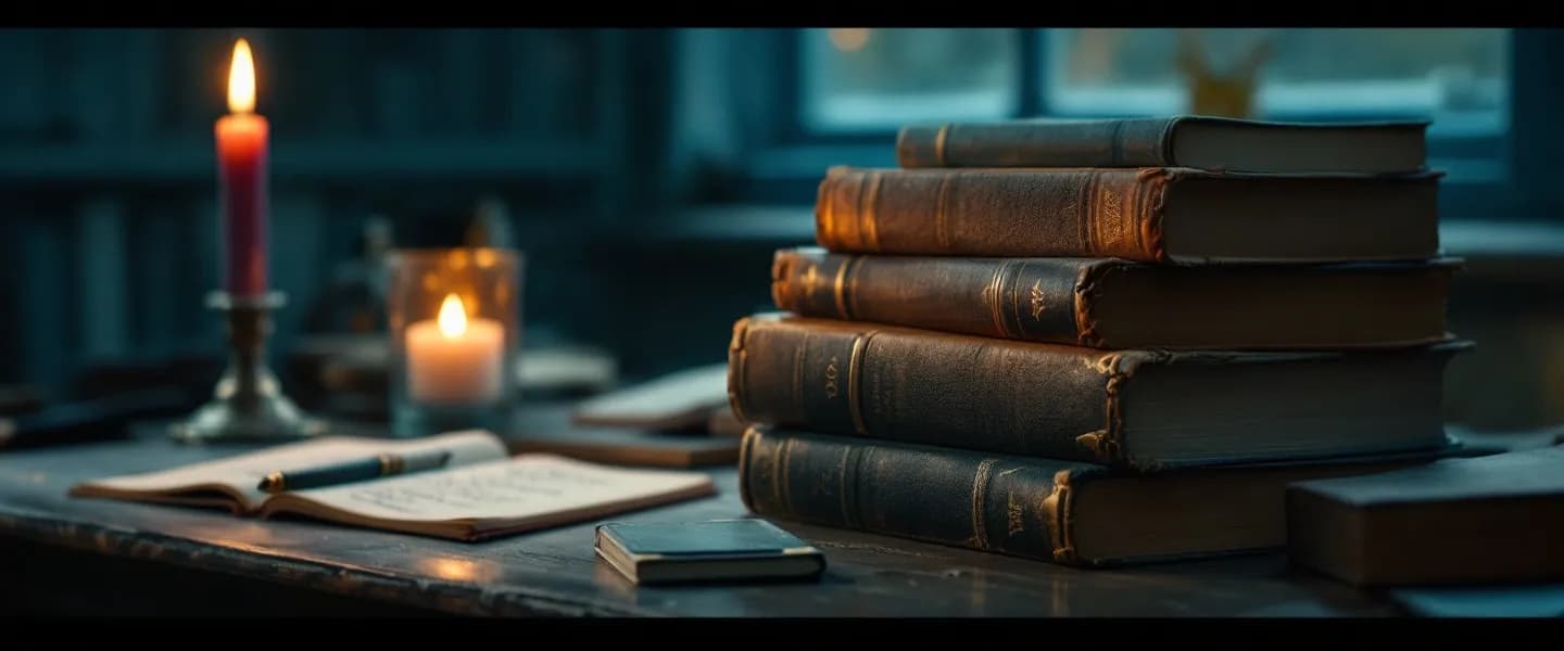 Philosophy study scene