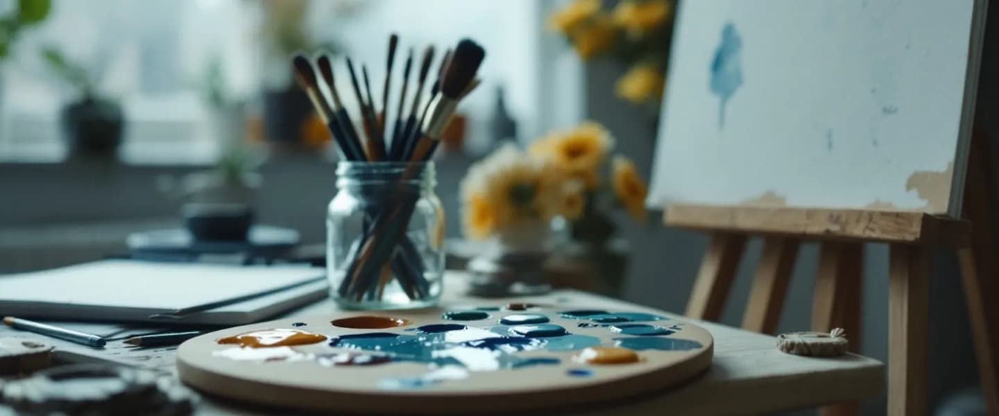 Visual Arts study scene