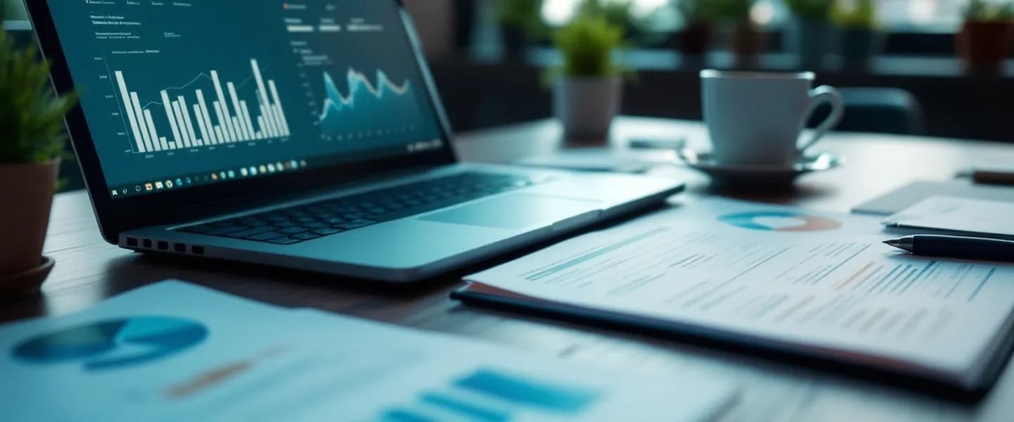 Business and finance career scene
