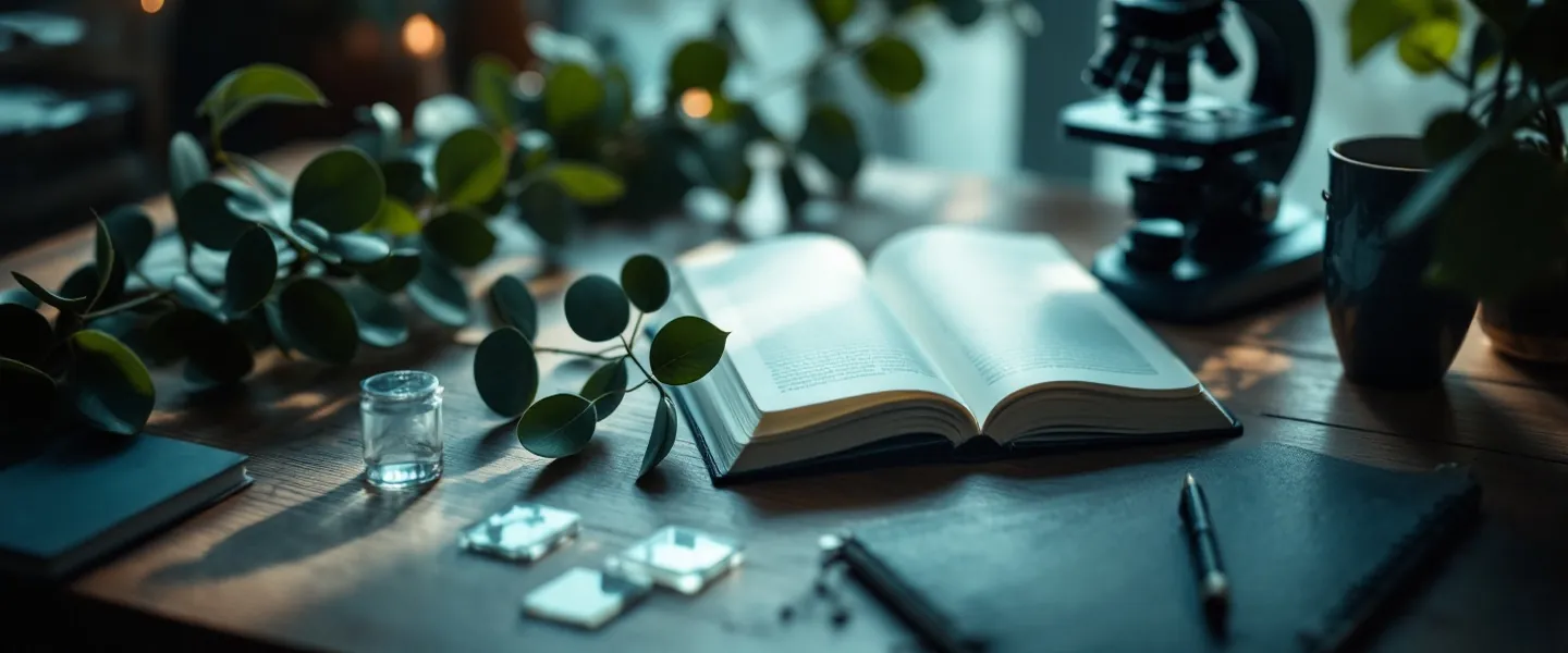 Biology study scene