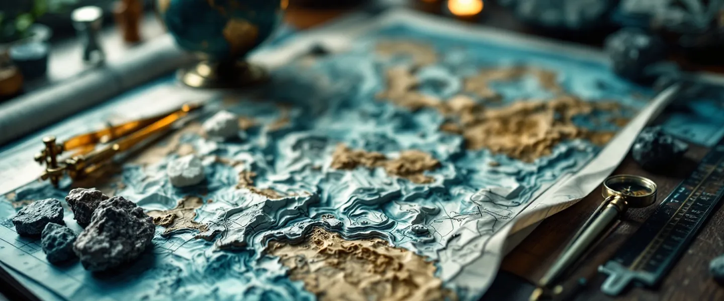 Geography study scene