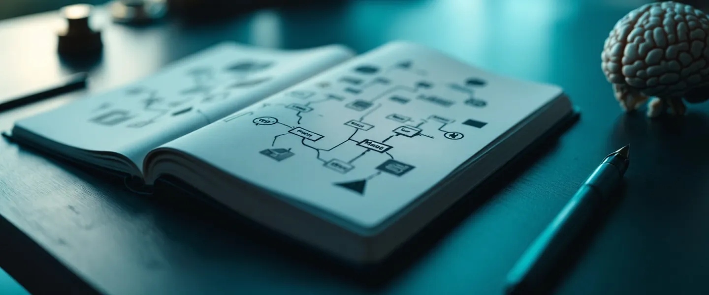 Psychology study scene