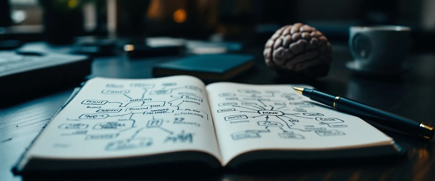 Psychology study scene