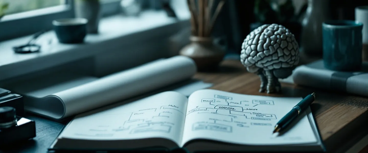 Psychology study scene
