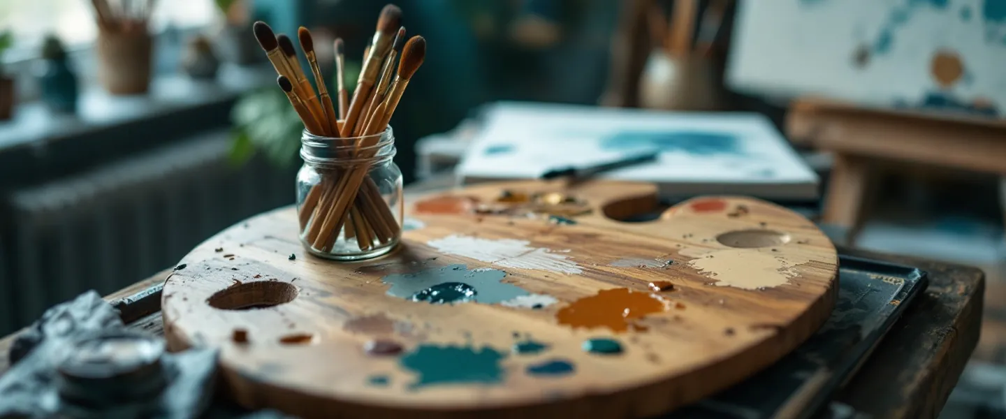 Art Making and Exhibiting study scene