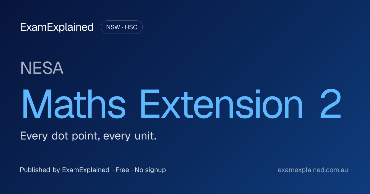 Maths Extension 2 (2026 guide) - Maths Extension 2 (HSC ...